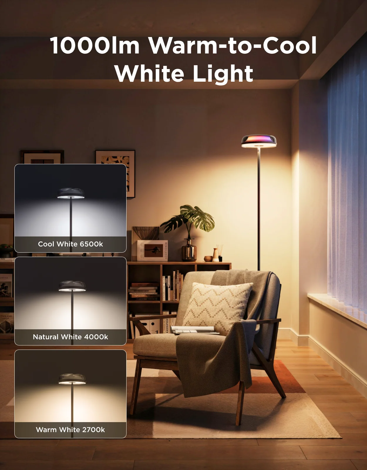 Refurbished Govee Uplighter Floor Lamp - Image 5