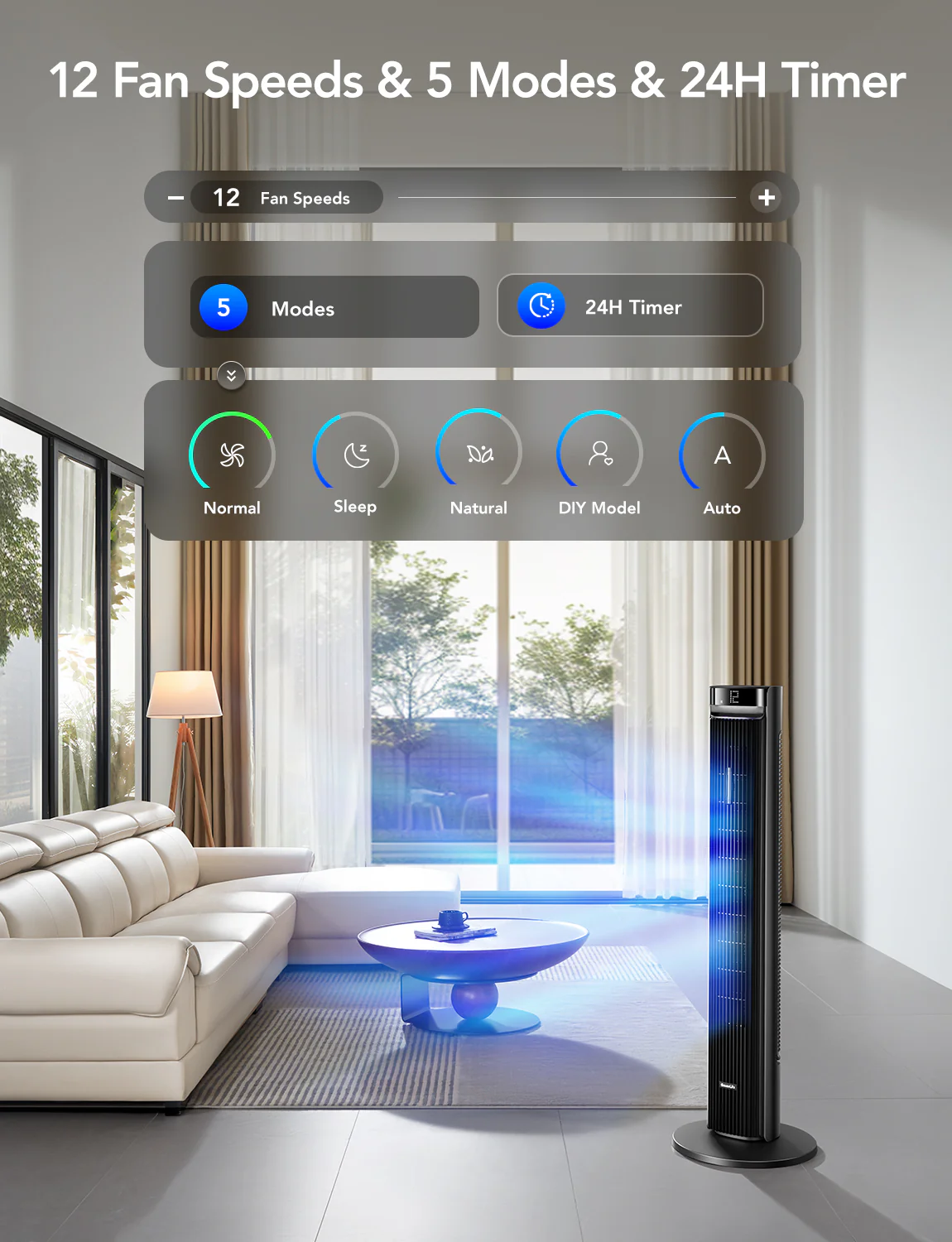 GoveeLife 42'' Smart Tower Fan 2 Max - Image 5
