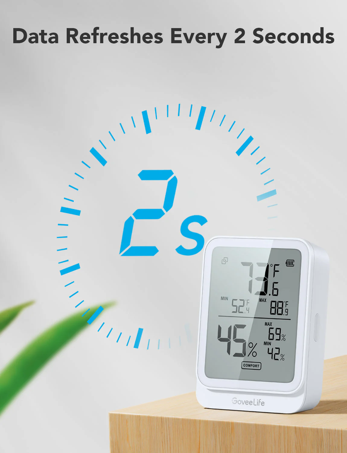 Refurbished GoveeLife Bluetooth Hygrometer Thermometer H5104 - Image 4