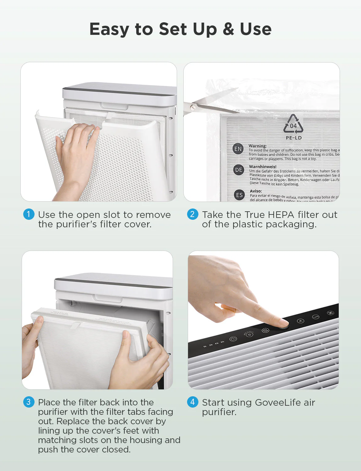 Refurbished GoveeLife Smart Air Purifier 2 - Image 10