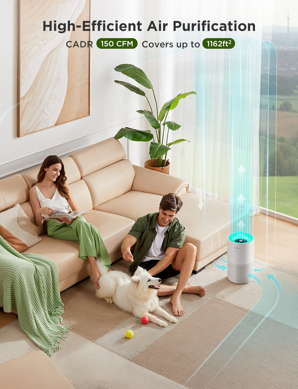 Refurbished GoveeLife Smart Air Purifier 2 Pro - Image 13