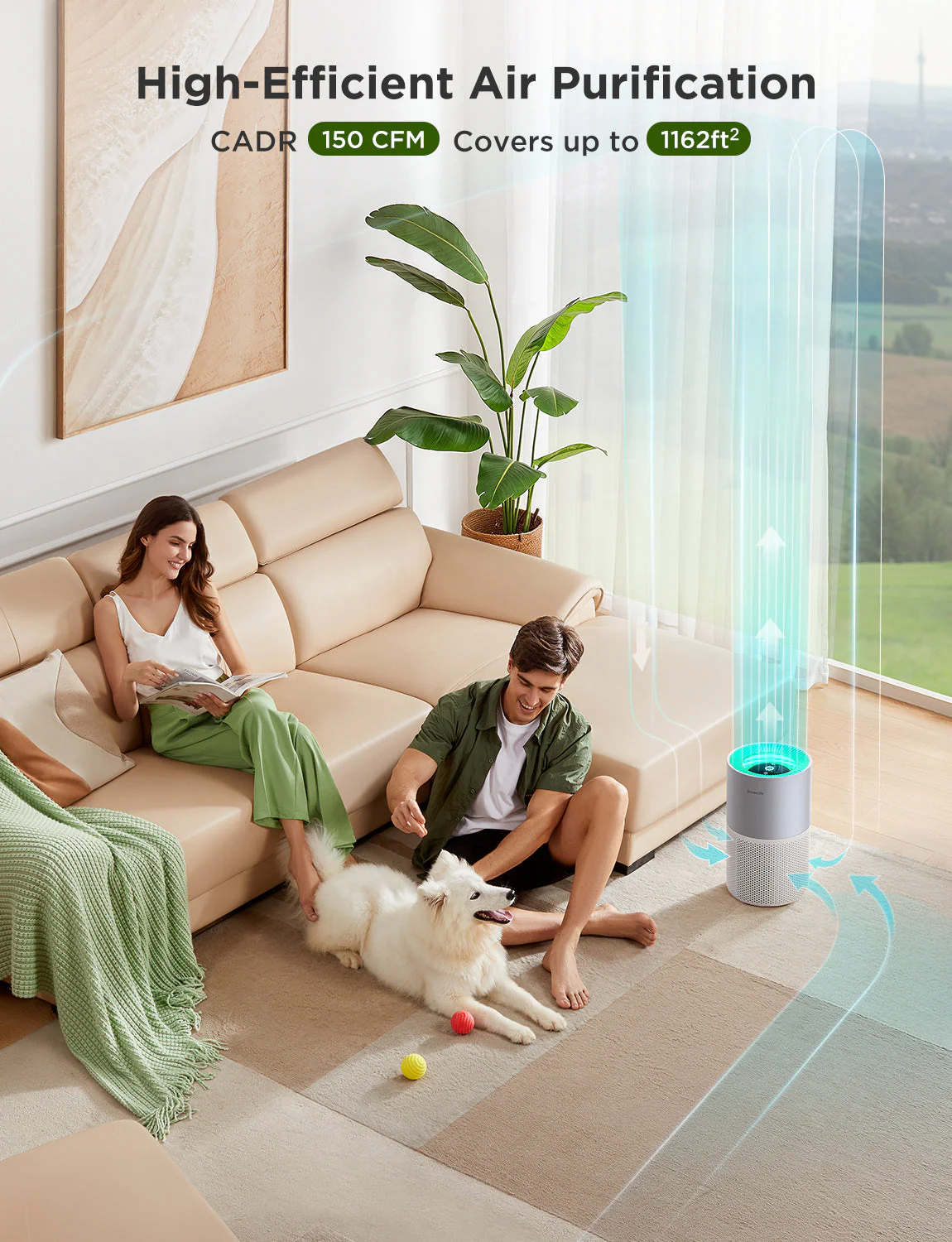 Refurbished GoveeLife Smart Air Purifier 2 Pro - Image 2