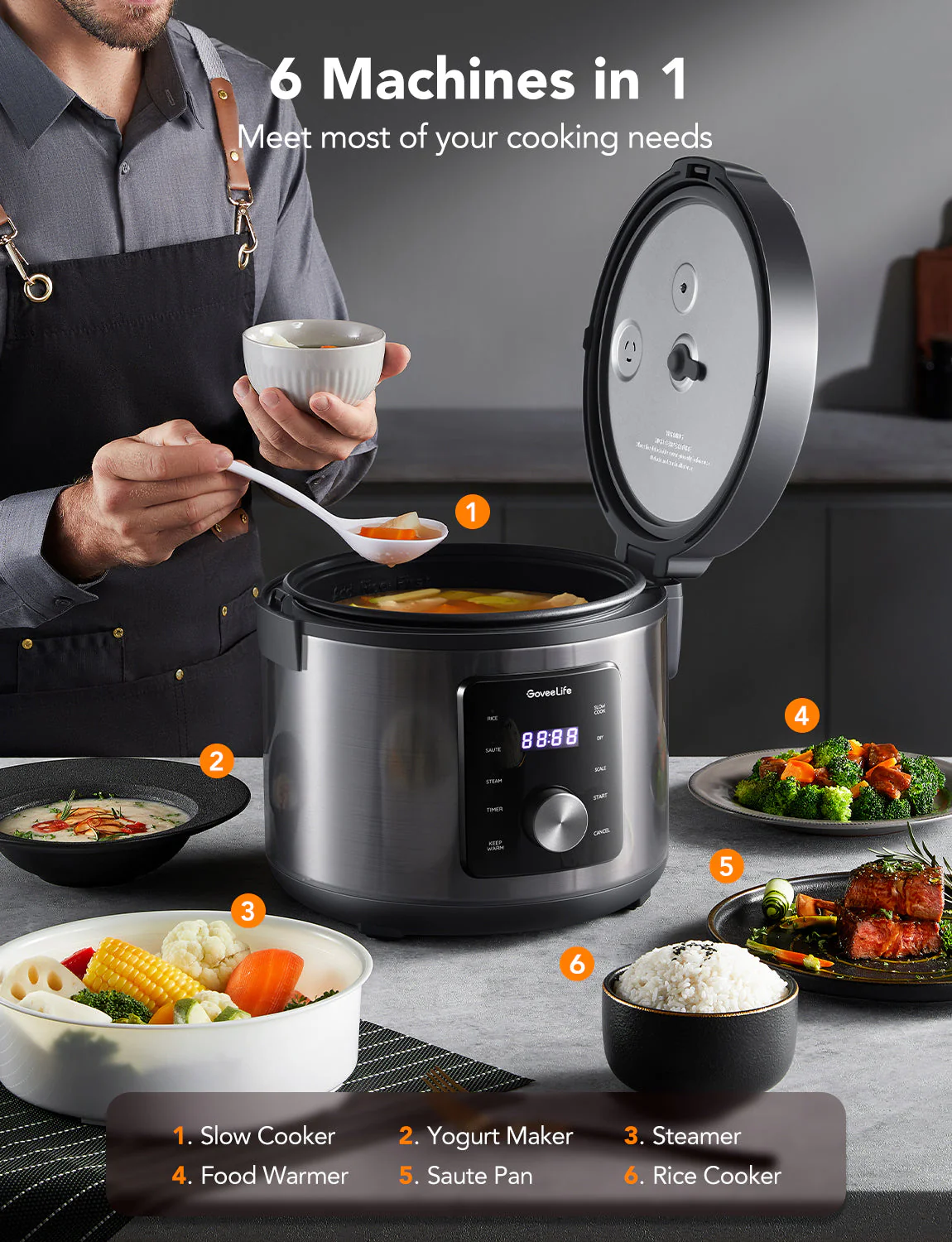 Refurbished GoveeLife Smart Rice Cooker Pro - Image 3