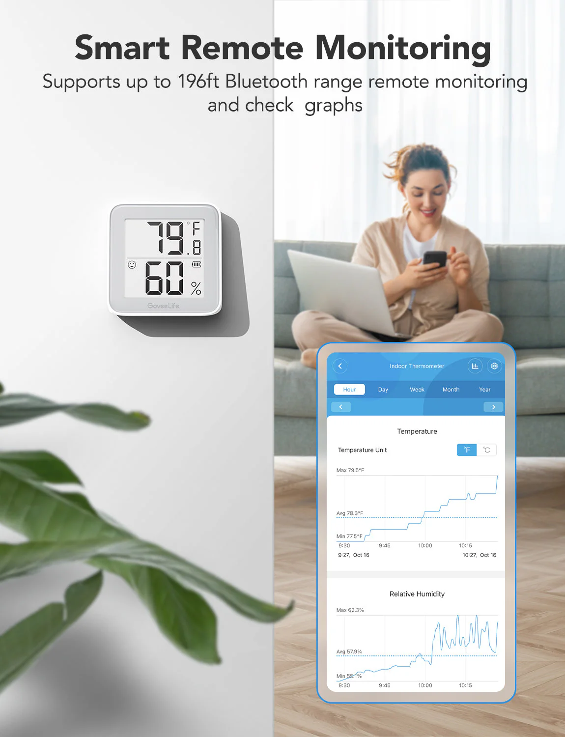 Refurbished GoveeLife Smart Thermo-Hygrometer 2s - Image 6