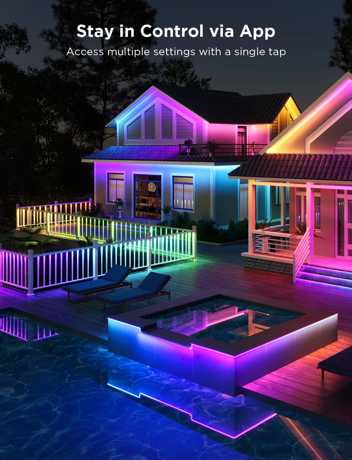 [Special Sale] Govee RGBICWW Outdoor LED Strip Lights - 65.6ft - Image 6
