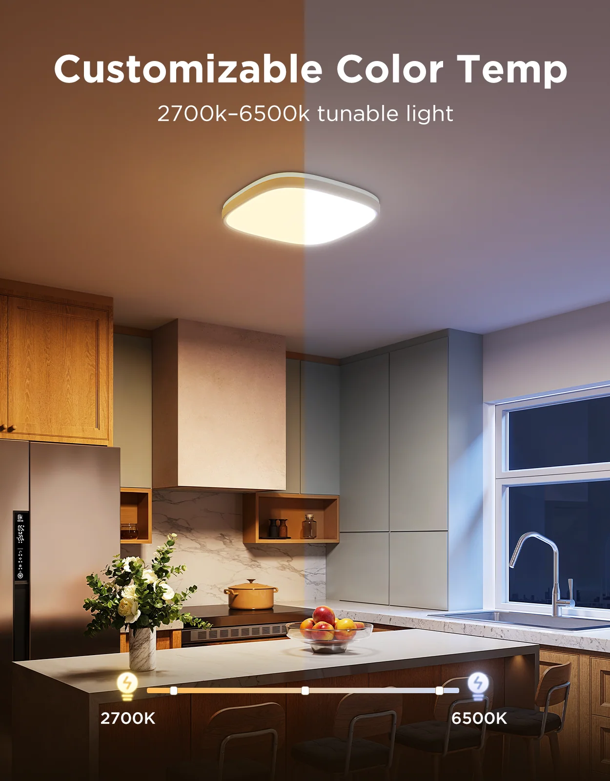 [Special Sales] Govee 12-Inch RGBWW + RGBIC Smart Square Ceiling Light (Copy) - Image 3