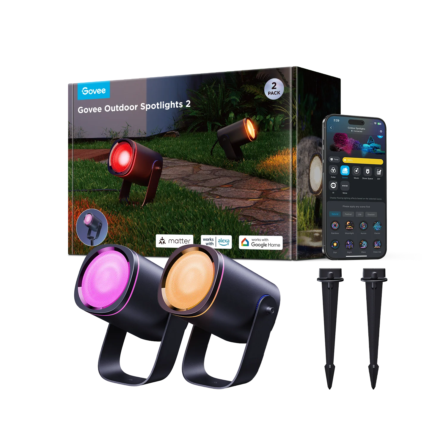 Refurbished Govee Outdoor Spotlights 2 - Image 10